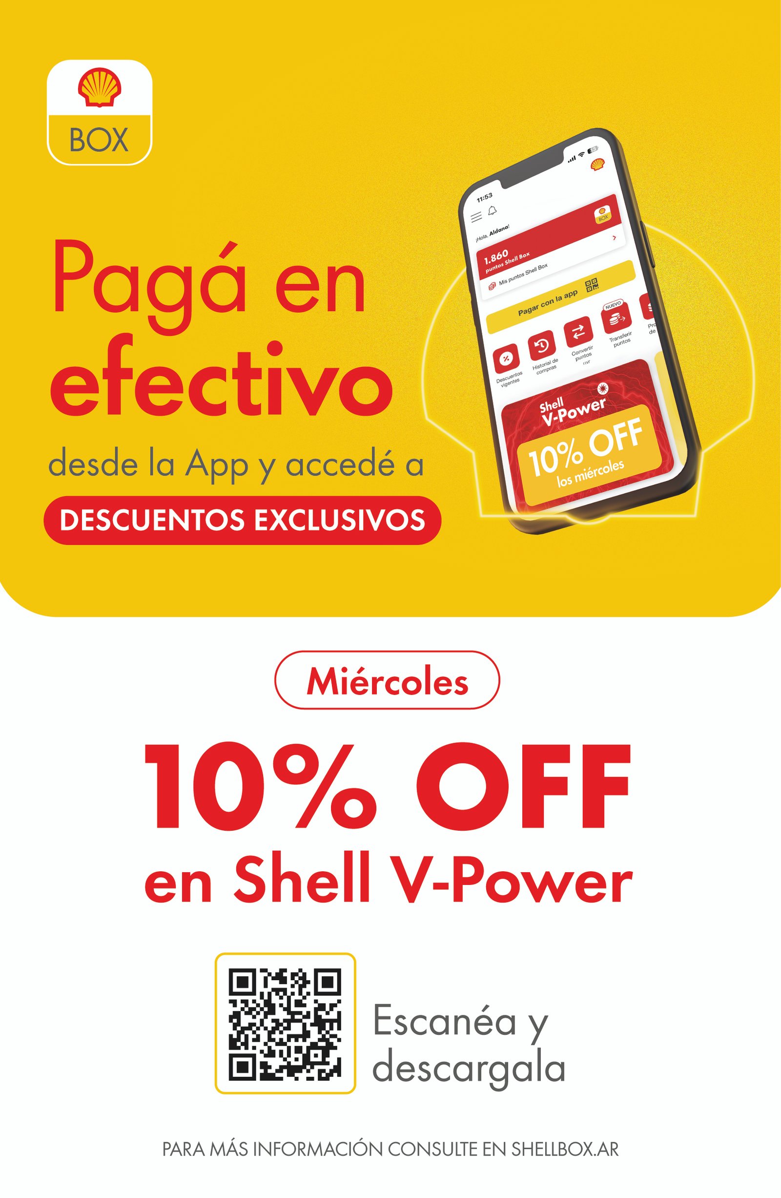 10% de descuento efectivo